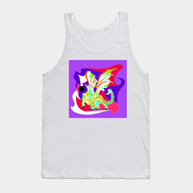 manticore ecopop in mexican colors art Tank Top by jorge_lebeau